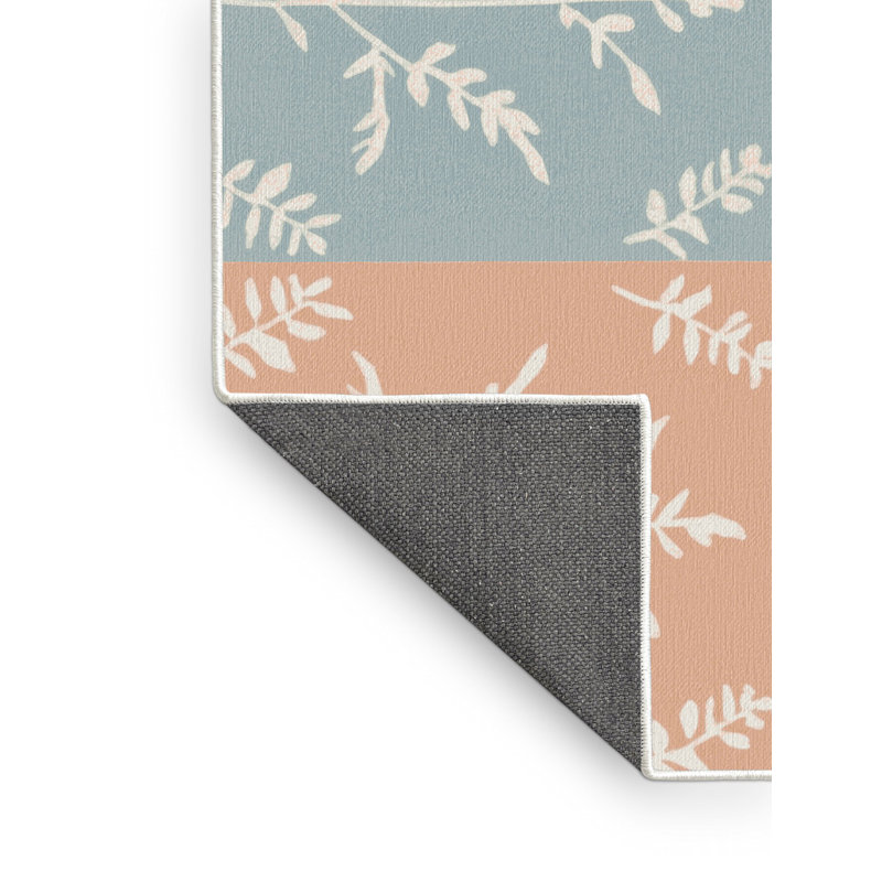 Blushing Petals Rug, Round 4'