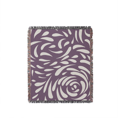 Nami Abstract Floral Blanket Throw