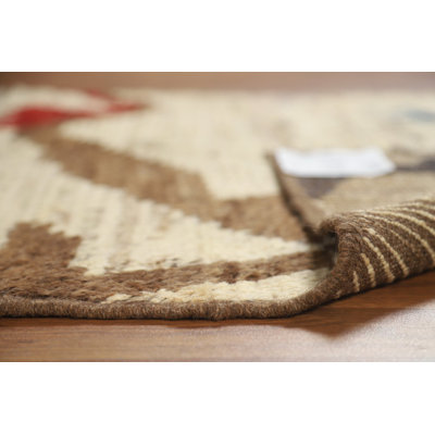Abstract Wool Moroccan Oriental Rug 4x6