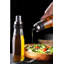 Distributeur d'huile en verre Dilesh Elegant (2 pièces), 2,5 x 2,5 x 11,4 pouces | 100% verre transparent, capacité de 25,4 oz liq. Idéal pour la cuisine et la salle à manger, parfait pour les huiles, les vinaigres, les vinaigrettes, le design éléga