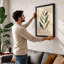 Single Stem In Gold Botanical - Print-741352624-741352628