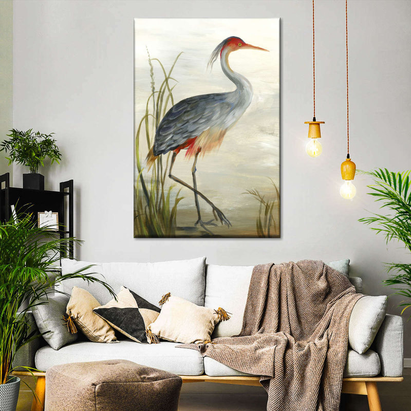 Grey Heron, reproduction sur toile, H 30 po x l 20 po x P 1,25 po