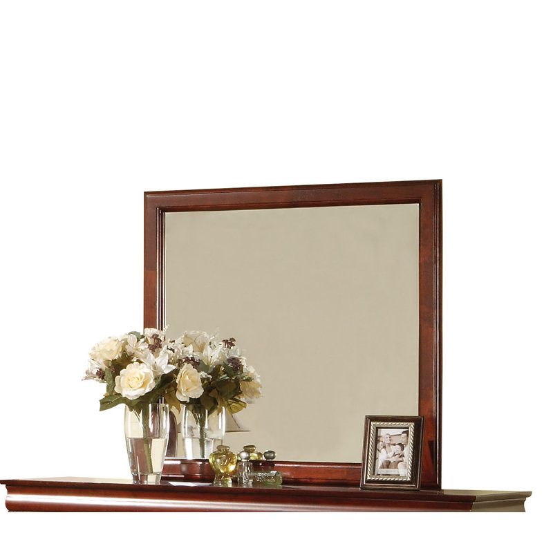 Sandburg Rectangle Dresser Mirror, Cherry