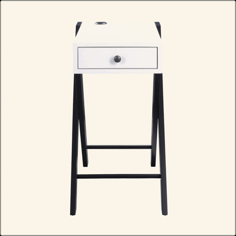 Accent Table With USB Charging Dock