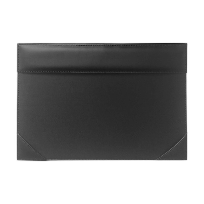 Organisateur de bureau en cuir noir