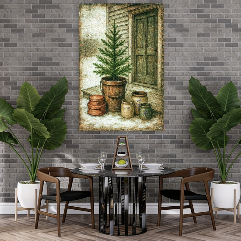 Arbre de Noël Shaker, H 60 po x l 40 po