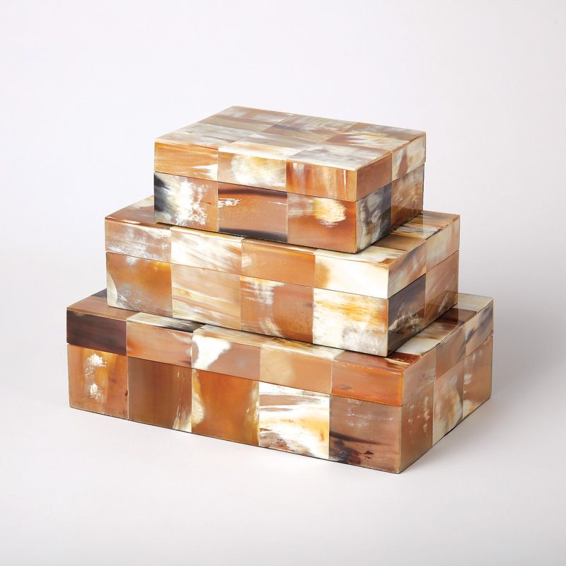 Sierra Horn Box, 4" H x 8" W x 12" D