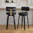 Swivel Upholstered Bar Stool With T-Shaped Backrest-810632613-810632608