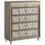 Commode 5 tiroirs Mika Ivory / Camel