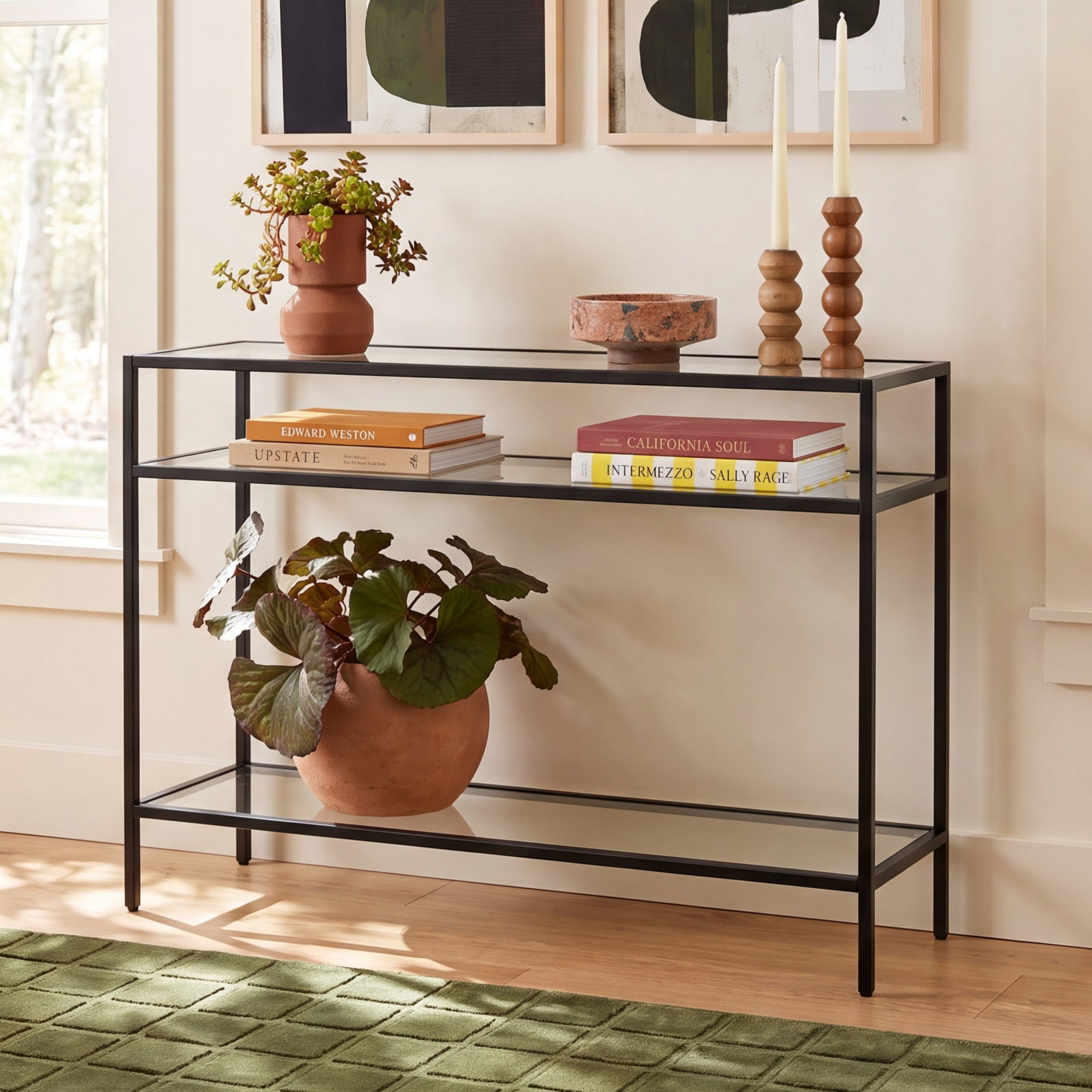 Marissa 42'' Console Table, Blackened Bronze