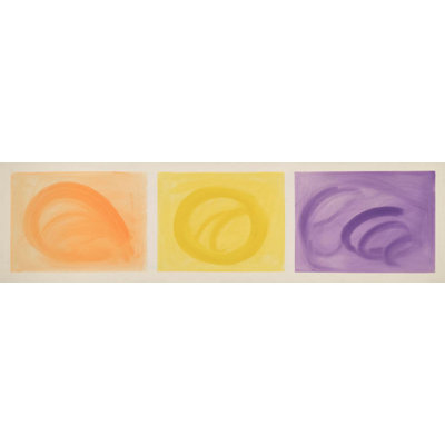 Purple Yellow and Orange Swirls Painting Canvas