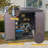 Outdoor Storage Waterproof shed with Floor, Two Windows and Lockable Door-108295231-118609818
