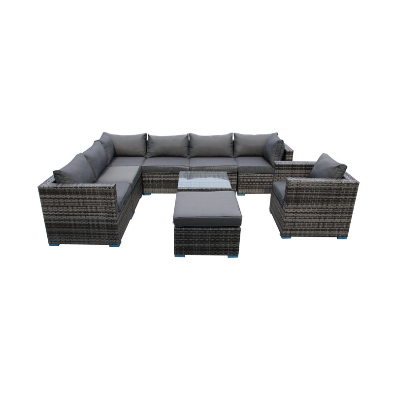 The Manhattan 7 Seater Set With Single Seater, Grey