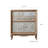 Rustic Retro Solid Wood Carved Accent Cabinet