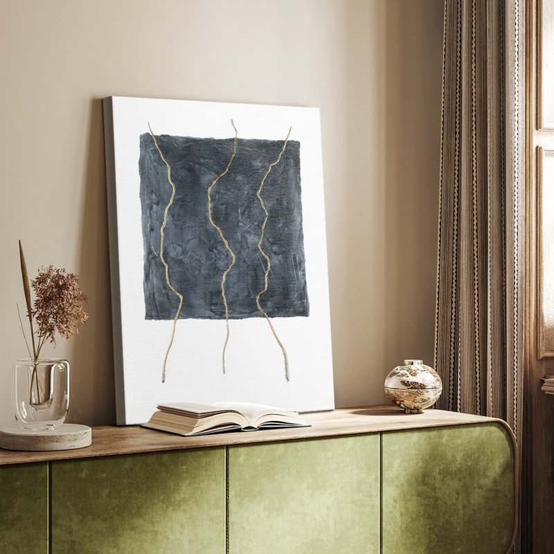 Divided Plot III -Custom Wrapped Gallery Cavas, 36" H x 24" W