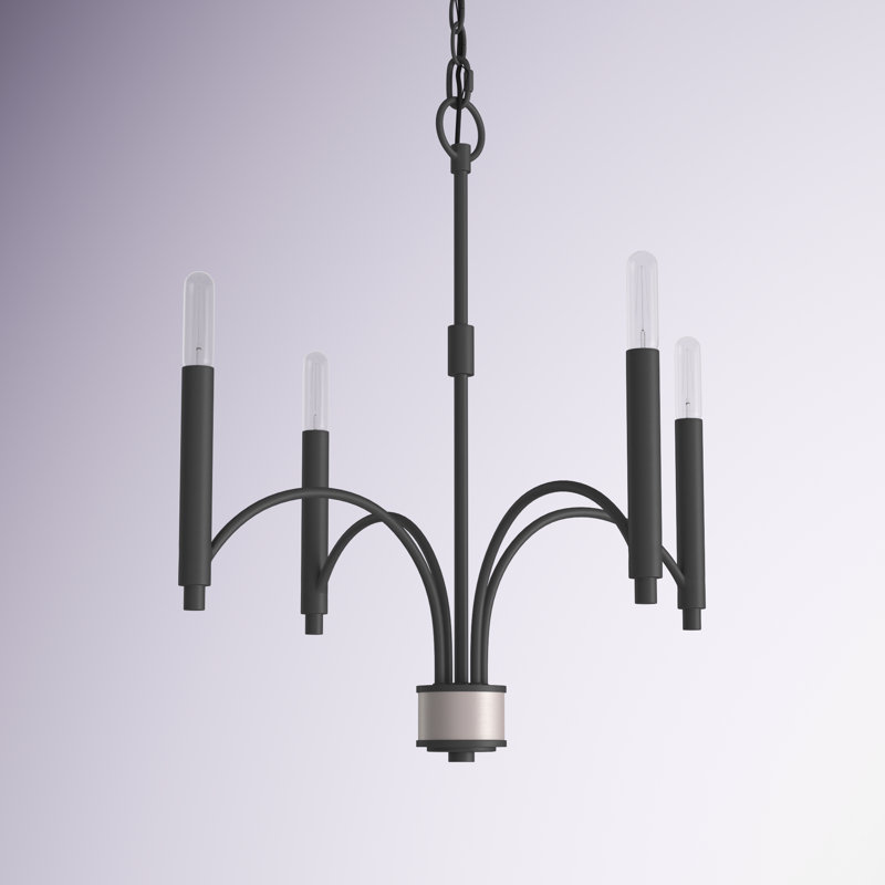 Lochlain 4 - Light Dimmable Classic / Traditional Chandelier, Scandinavian Gray