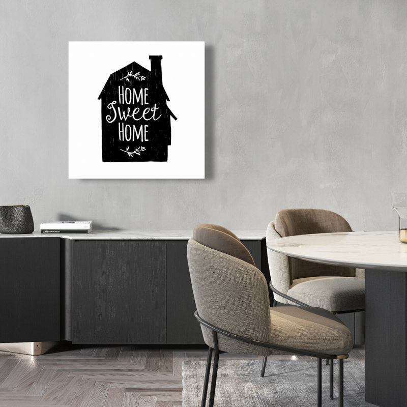 Citation minimaliste Home Sweet Home, H 24 po x l 24 po