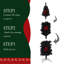 Arbre de Noël artificiel noir 7,5 pi avec base en métal pliable-1886967943