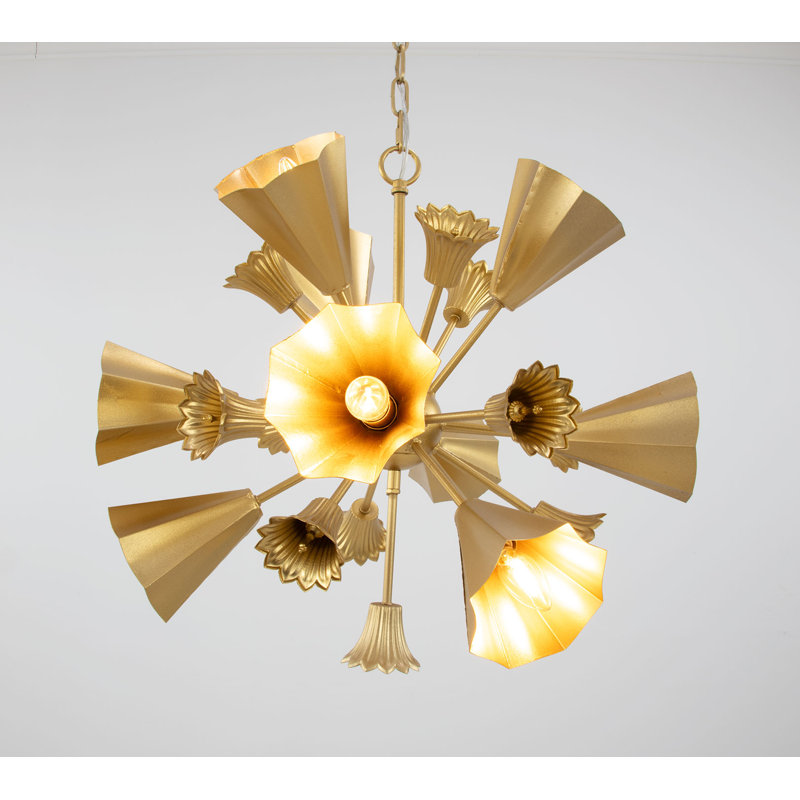Donatello 10 - Light Chandelier, Gold