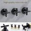 Système de douche complet à pression équilibrée à 3 poignées avec valve brute