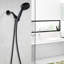 Pomme de douche à main avec 5 réglages - Haut, caractéristique, bronze huilé, modes de pulvérisation bronze inclus, système d'absorption de chaleur, installation facile-127342989