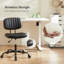 Fauteuil de bureau pivotant en similicuir avec dossier Duthill-341467007