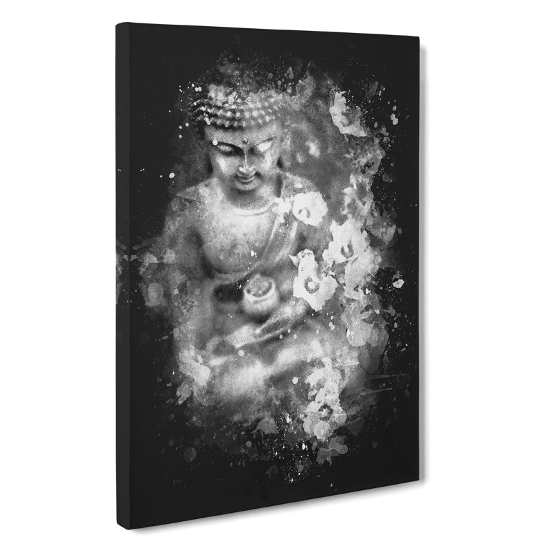Buddha Surrounded - Wrapped Canvas Painting, 76cm H x 50cm W x 3cm D