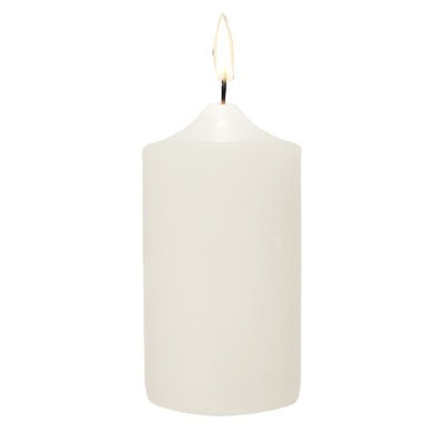 Unscented Pillar Candle