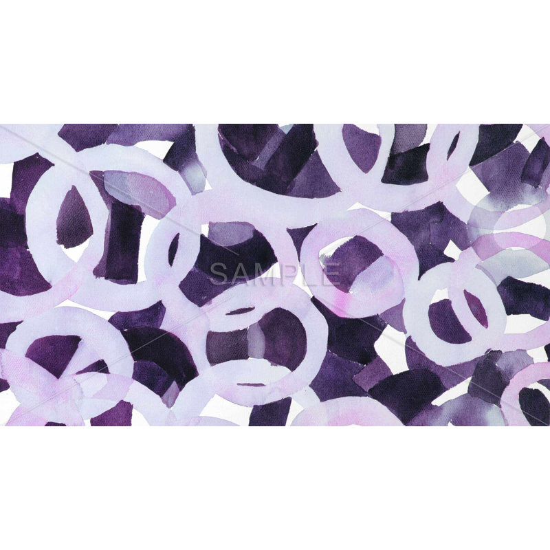 Abstract Purple Circles Tablecloth - Indoor/Outdoor Decor