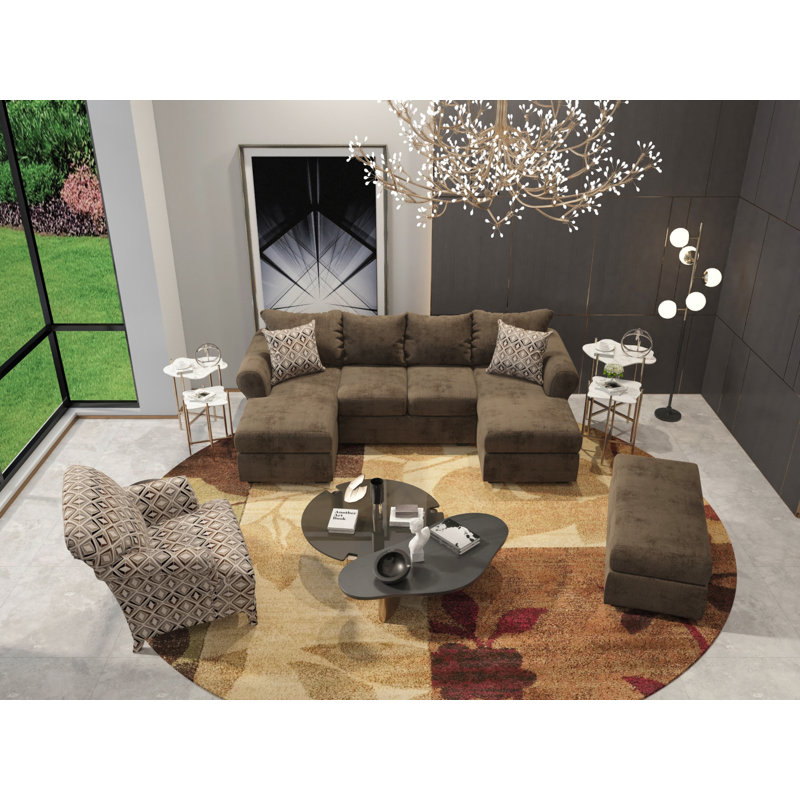 Ellyza Upholstered Sectional Symmetrical