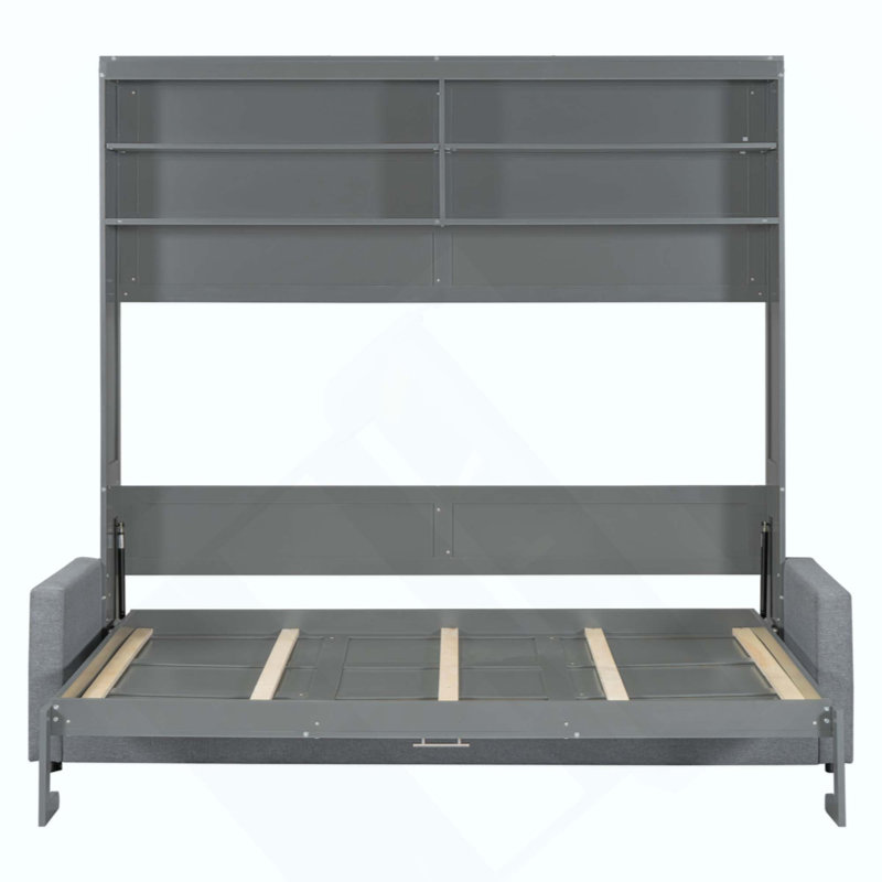 Lit escamotable mural avec canapé Murphy, Grey