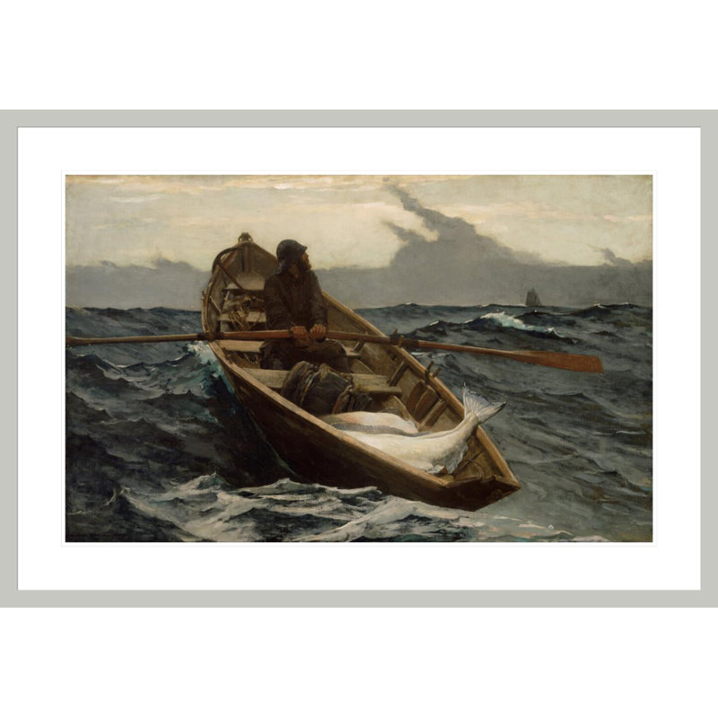 «The Fog Avertissement» par Winslow Homer - impression giclée encadrée, 28,77 po H x 41,5 po L