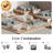 Upholstered U-Shaped Sectional Sofa With Ottoman, Modern Fabric Couch For Family Room-1818334827