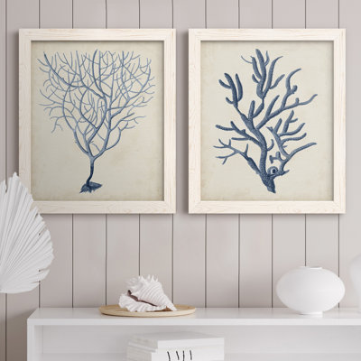 " Indigo Coral III " 2 - Pieces