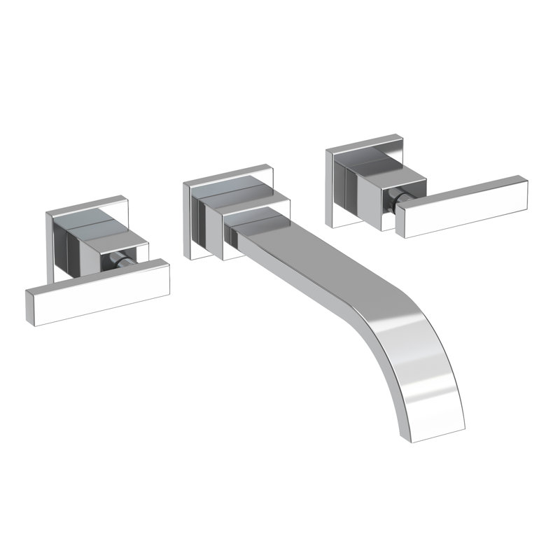 Secant Wall Mount Bathroom Faucet, Polished Chrome