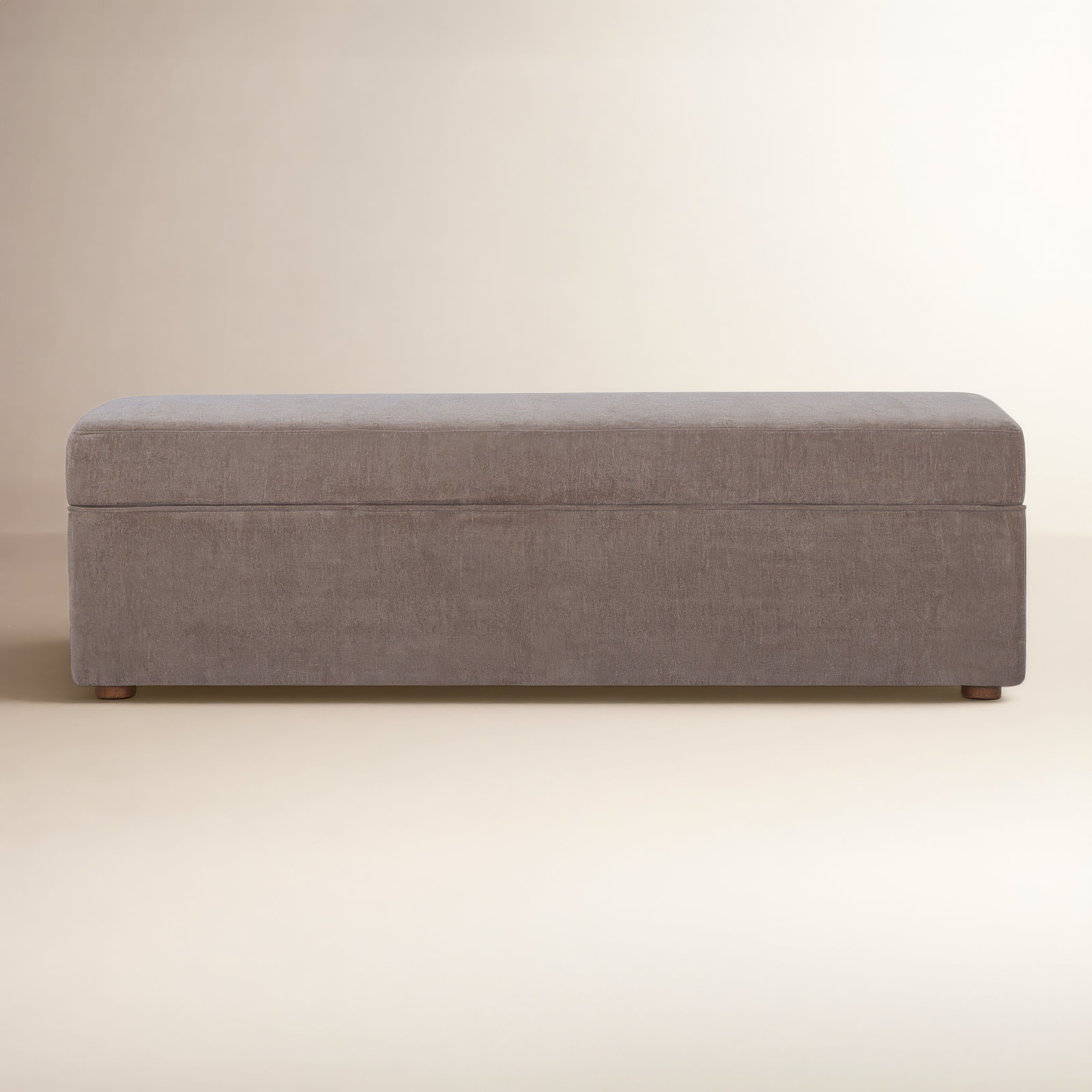 Mel Storage Bench, Honeycomb Walnut Chenille