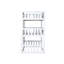 Lit superposé détachable blanc en bois d'hévéa avec échelles et garde-corps pour lit simple-1597112874