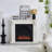 47.24"Modern Minimalist Solid Wood Simulated Flame Electric Fireplace-321674992