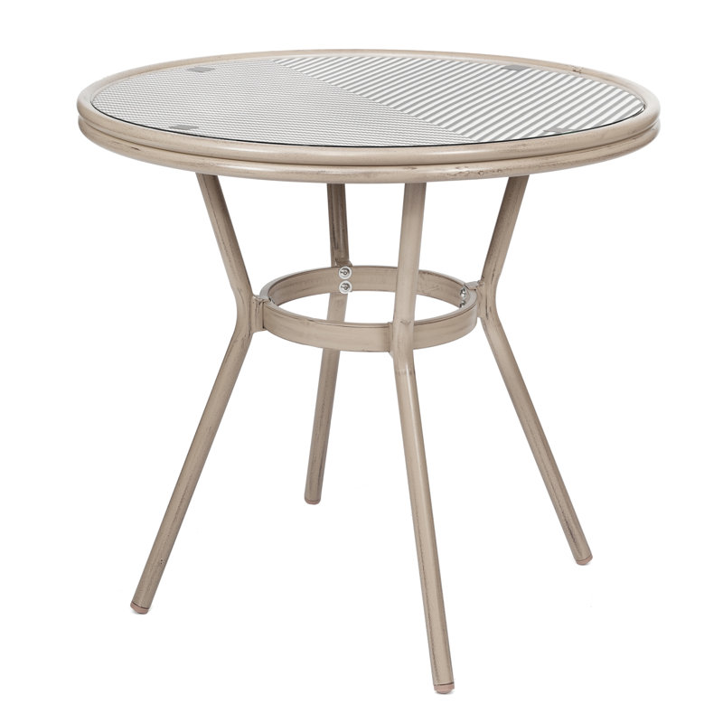 Table bistro commerciale Rylan, Noir / blanc