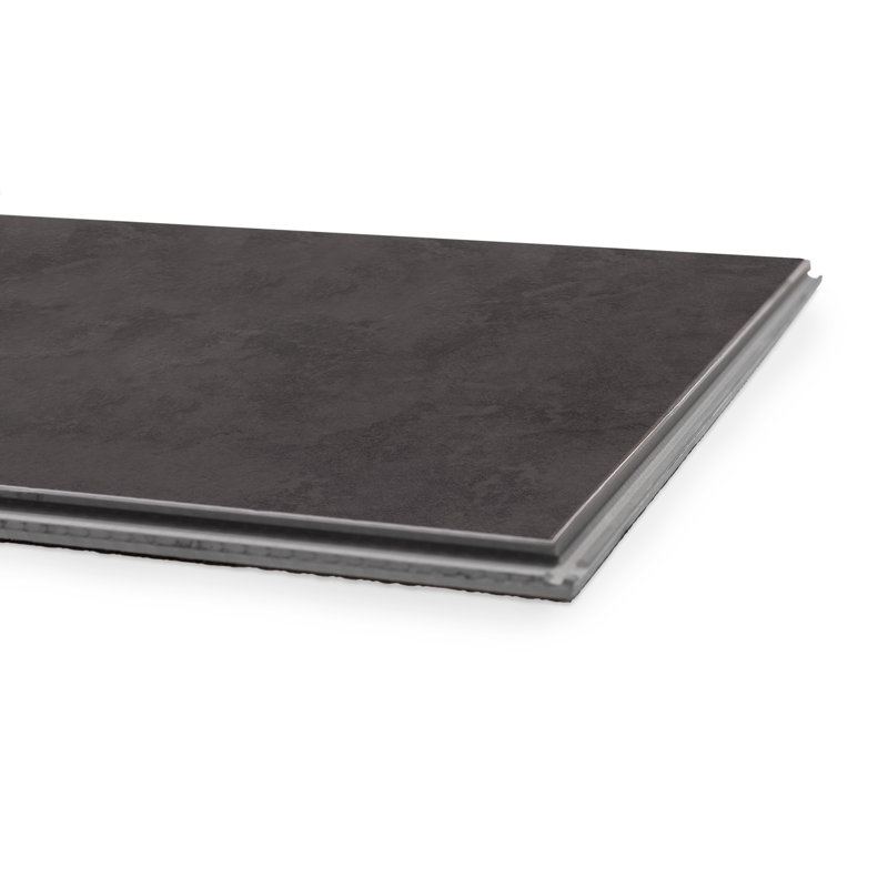 Carreau de vinyle de luxe en pierre composite l 12 po x L 23,15 po x 9,5 mm - 400 pieds carrés, Ardoise