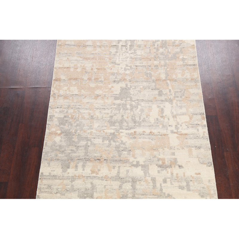 Tapis unique en laine noué à la main nouvel âge de 5 pi 3 po x 7 pi 5 po Ozias