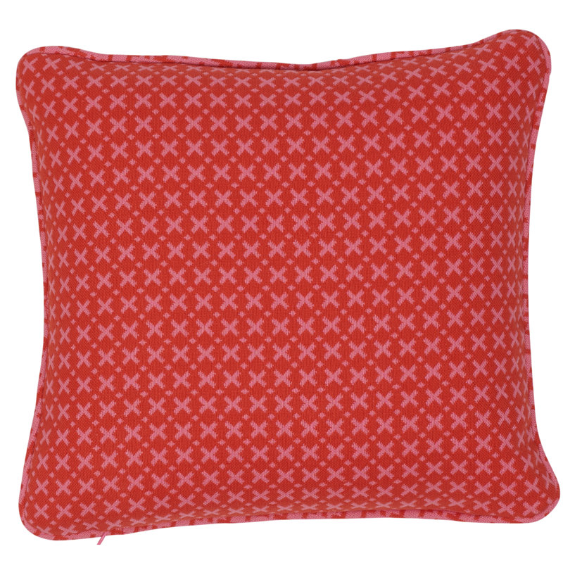 Elias Pillow, Pink/Red