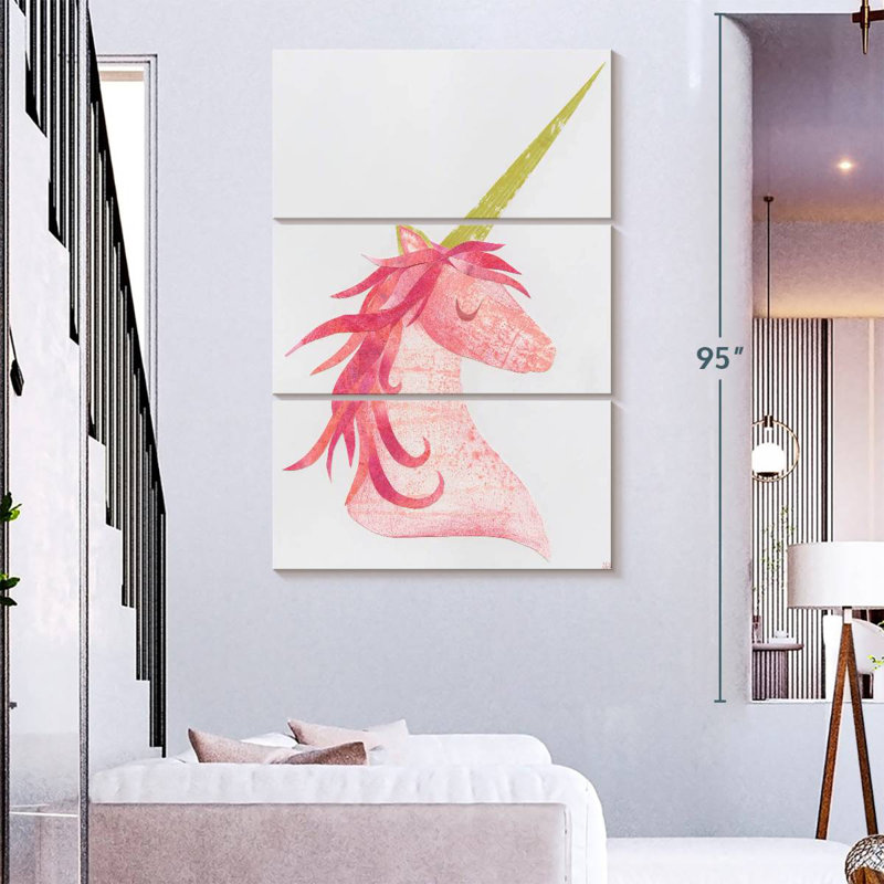 Ashelle licorne magique I, H 74 po x l 48 po