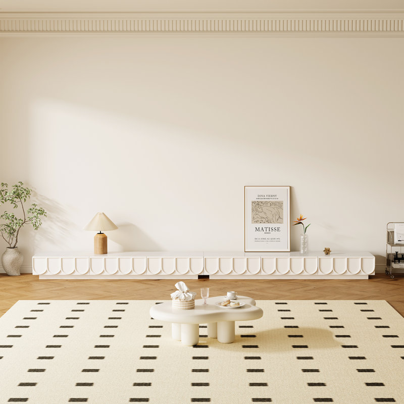Crédence de rangement Calvion, H 10,2 po x L 141,7 po x l 15,7 po