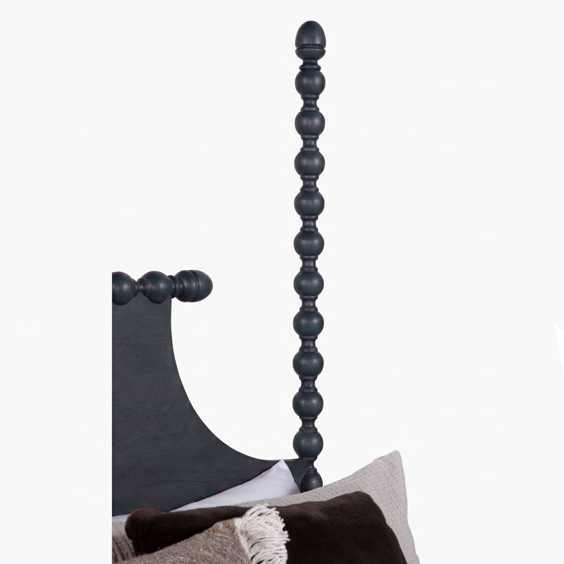 Lit Mary Spindle, Bleu marine, Très grand
