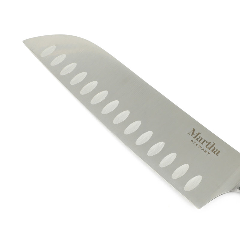 Ensemble de couteaux de cuisine en acier inoxydable 16 pièces Martha Stewart, Vert