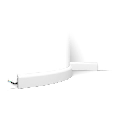 Plastic 2'' W x 78.75'' L Wall Base in Primed White