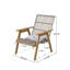 Fauteuils club en osier avec coussins Coastal