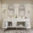 83.4" Wall-Mounted Double Bathroom Vanity Set-70381376