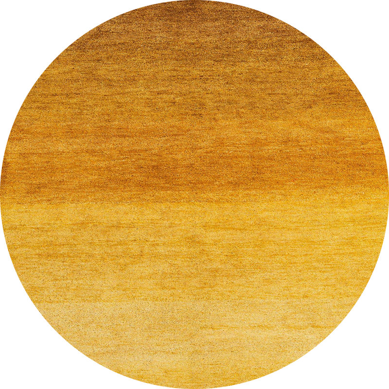 100% Machine Washable Abstract 4119 Area Rug, Round 4'
